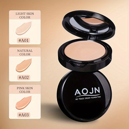 24H Oil Control Foundation Powder 3 Shades, Full Coverage Waterproof Matte Pressed Powder, for Makeup, Travel and Everyday Vanity Use