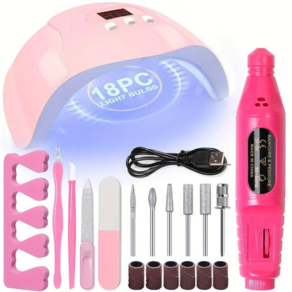 Smart UV LED Gel Nail Lamp with Auto Sensor & LED Countdown Display | Professional Fast Curing Dryer for All Gel Polishes Fingernails