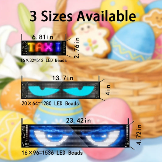 Flexible LED Matrix Display Sign Programmable Scrolling Text - Devil Eyes High Refresh Rate for an Everyday Personal Care Routine