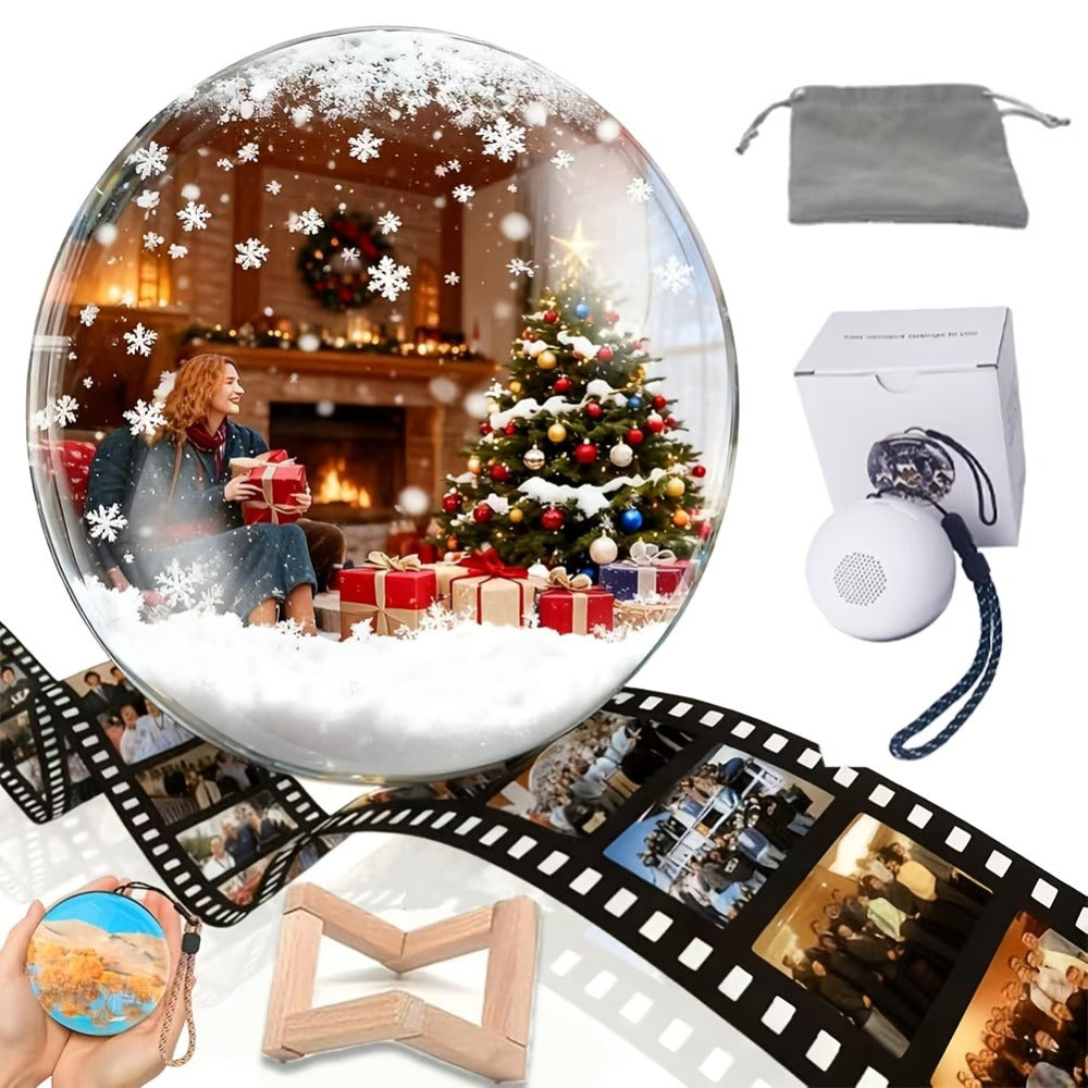 Crystal Ball Video Player Gift 2.7 Inch LED Light-Up Digital Sphere - Upload Your Own Videos & Photos