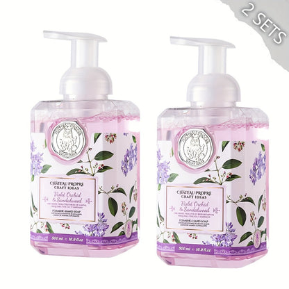 Moisturizing Foaming Hand Soap 500ml with Coconut Oil – Cruelty-Free Foam Soap for Bathroom & Kitchen | 8 Fresh Scents: Vanilla, Citrus