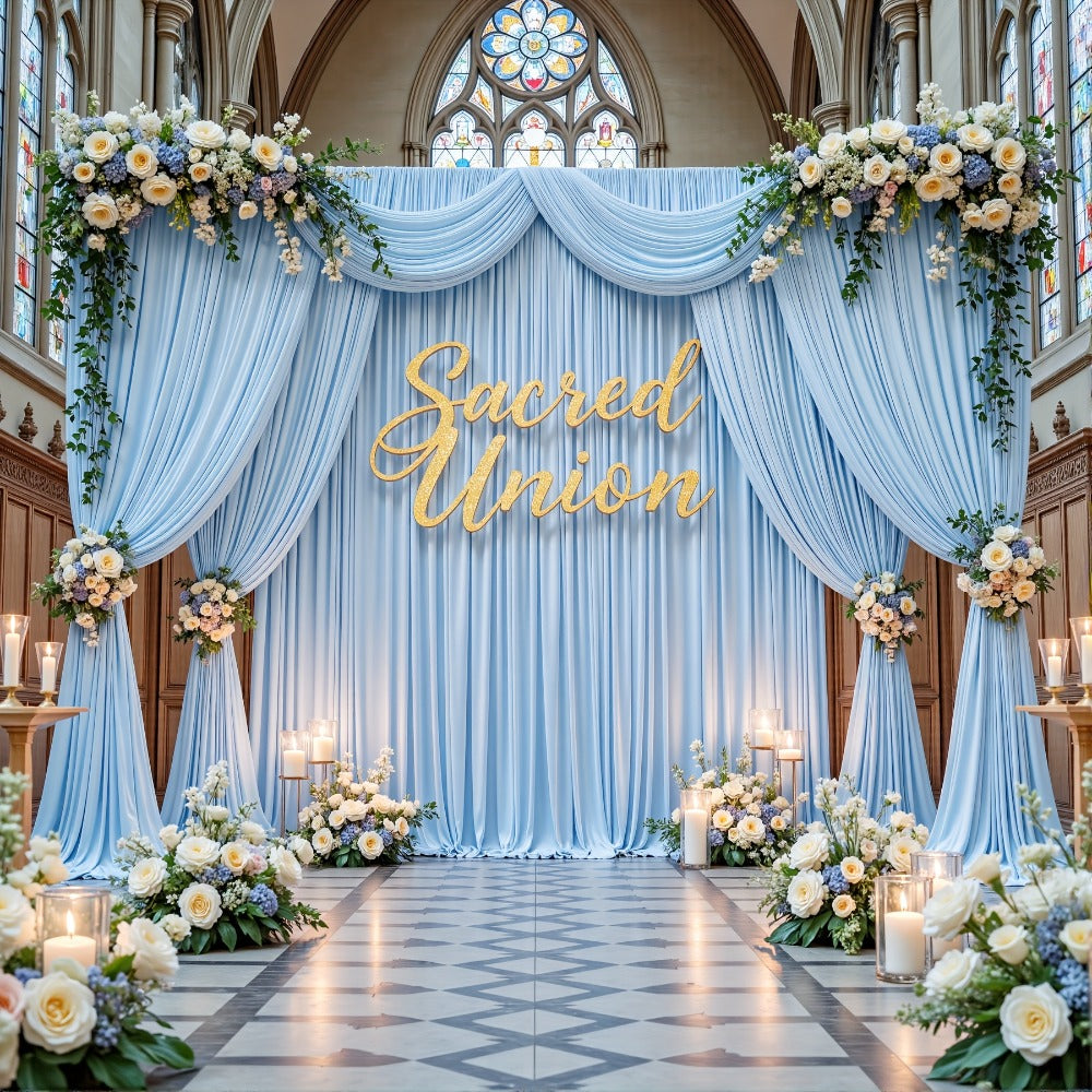 Photography Backdrop 4-Pack 5x10ft Polyester Spandex Background Cloth | Wrinkle-Resistant, Soft & Smooth with Pole Pockets | Wedding