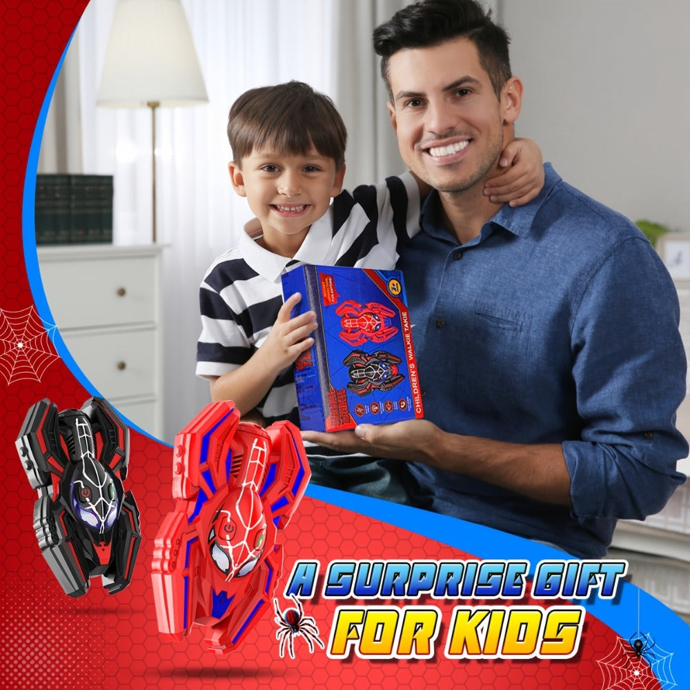Spider Walkie Talkies for Kids, Long Range Outdoor Toy for Boys & Girls Ages 3-8, Camping Hiking Adventure Gift