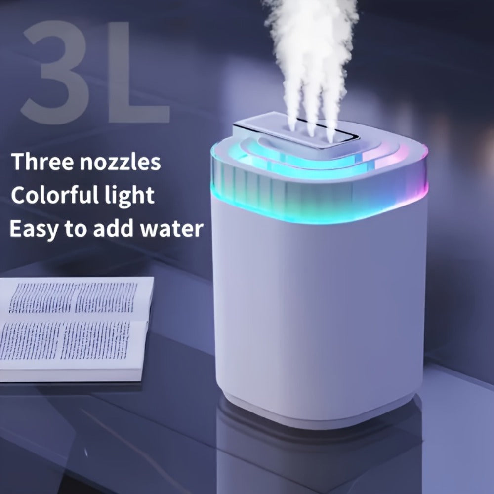 Ultrasonic Humidifier for Bedroom Desktop 1300ml Large Dual Spray Quiet Operation 10H Runtime for Entryways, Bedrooms and Living Spaces