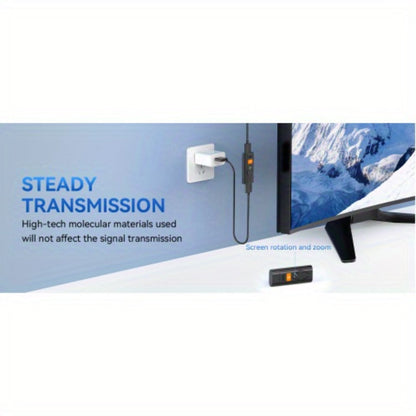 AirPlay Miracast Screen Mirroring Dongle 1080P - Wireless HDMI Display Adapter for iPhone Android Mac Windows PC to TV Projector
