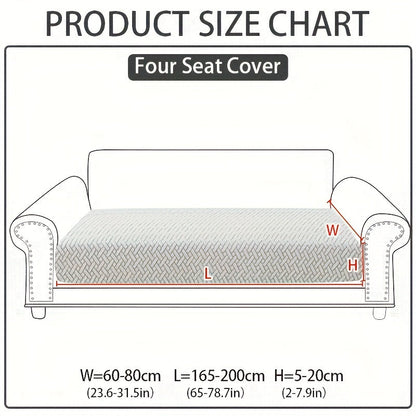 Sofa Cover Sectional Panel Options for Single to 4 Seats, Chaise, Armrest Pair or Backrest in Five Colors