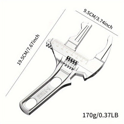 Bathroom Wrench Tool Multifunctional, Adjustable Double-Ended Open-End Wrench for Sink, Faucet, Water Pipe & Heating Repair