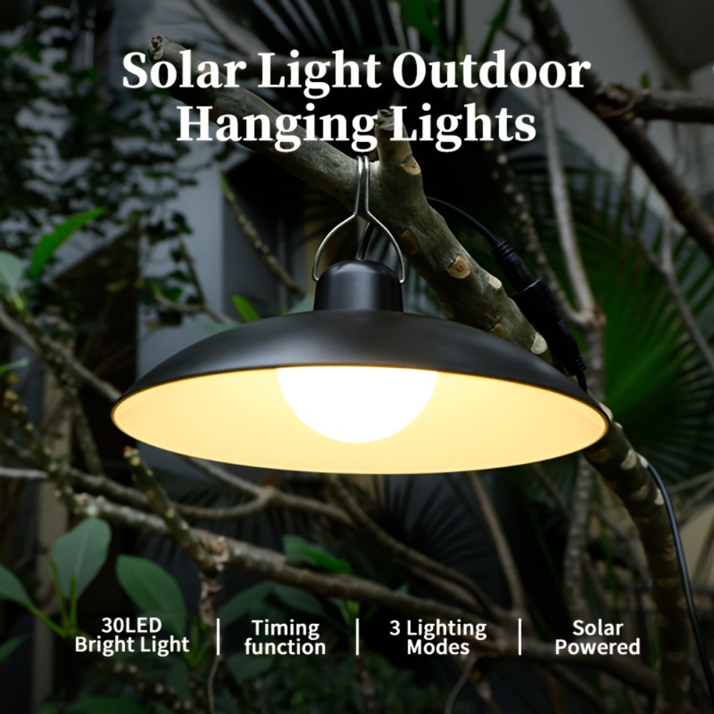 Solar Pendant Light Indoor Outdoor Hanging Light Fixture 3200mAh Rechargeable - 3 Brightness for an Everyday Personal Care Routine
