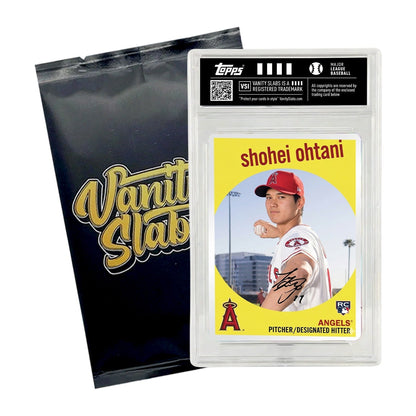 Sports Trading Cards, Baseball Mystery Vanity Slab with White Label or Two-Slab Options for Collectors