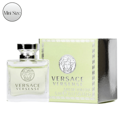 Eau de Toilette Versace Versense for Women 5ml Mini Bottle with Pale Green Fragrance and Box