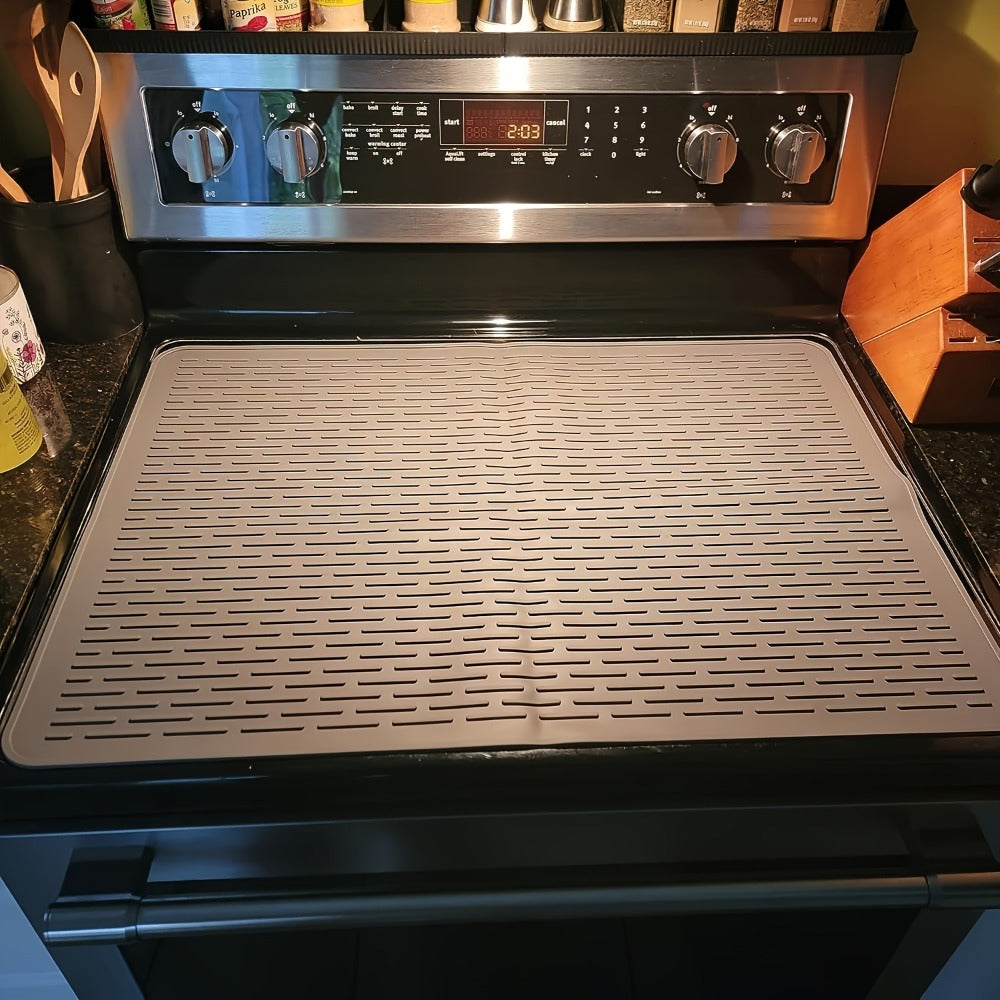 Silicone Stove Top Cover Protector 28x20 Inch, Heat-Resistant Glass Cooktop Cover for Electric & Ceramic Stoves