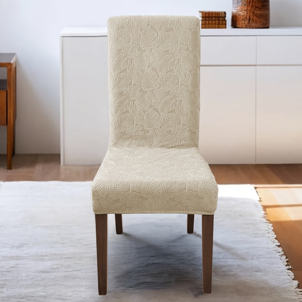 Stretch Dining Chair Covers Set of 4/6 – Plant Print Slipcovers for Dining Room Kitchen Chairs, Elastic Parsons Chair Protector, Home Decor