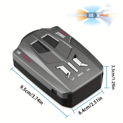 Radar Detector for Cars – Long Range Detection, Mute Memory, LED Display, City & Highway Mode, Speed Camera Alert Driving Aid