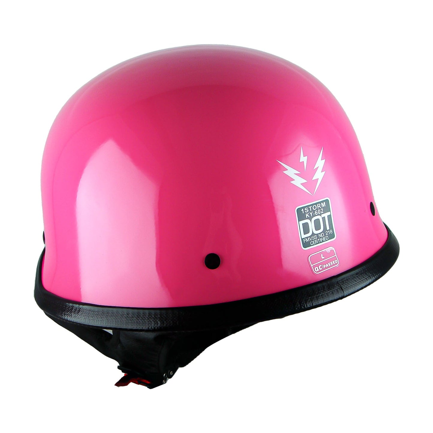 German Style Motorcycle Half Face Helmet – Novelty Skull & Carbon Fiber Design, UV Glossy Finish, Removable Washable Padding