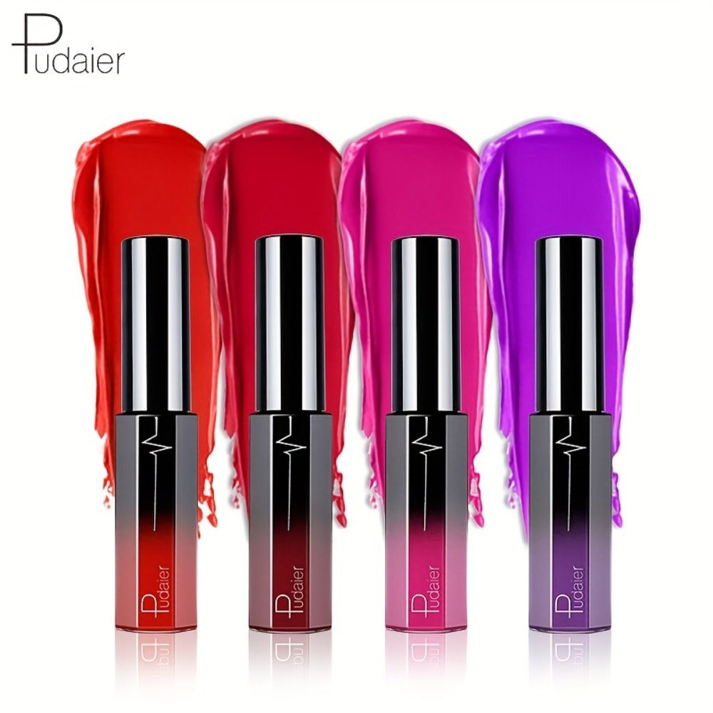Semi-Matte Liquid Lip Color in Six Numbered Shades with 9.3cm Gradient Tube and Wand Applicator