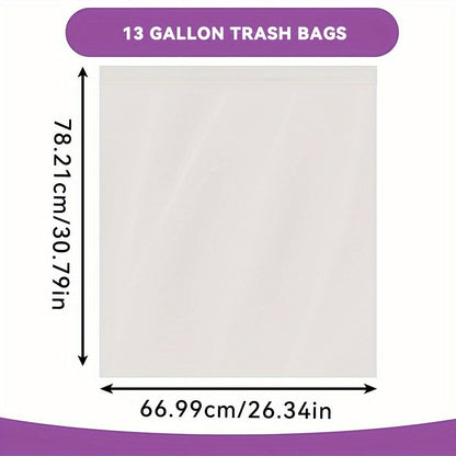 13-Gallon Black or Clear Trash Bags with Standard or Drawstring Styles in 44 to 360-Count Packs