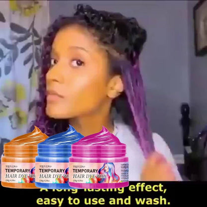 Temporary Hair Dye Wax 130g Instant Vivid Color Styling for Party Halloween Cosplay Festival, No Bleach No Damage