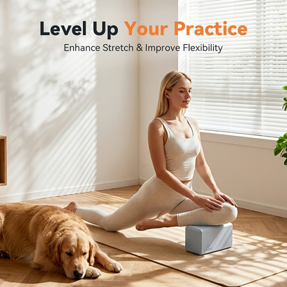 Foam Yoga Mat Set 2-Pack – EVA High-Density Non-Slip Mats for Pilates, Stretching, Meditation & Home Fitness Workouts
