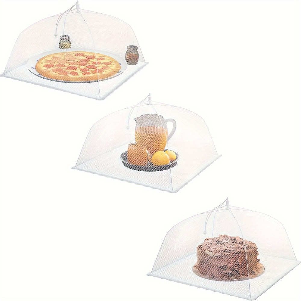 Pop-Up Mesh Food Covers for Outdoor Use – Large Collapsible Tent Covers for Picnic, BBQ, Buffet & Gatherings (3pcs / 9pcs)