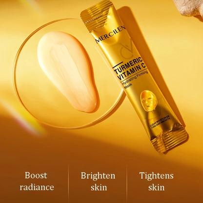 Turmeric Tear Off Facial Mask 20pcs - Deep Gel Face Mask, & Radiance Boosting, Non-Sticky Peel Off Mask for Daily Skin Care