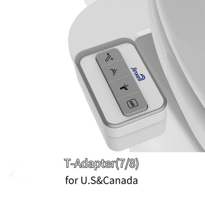 Bidet Attachment for Toilet Ultra-Slim, Non-Electric Cold Water Sprayer, Retractable Self-Cleaning Nozzle