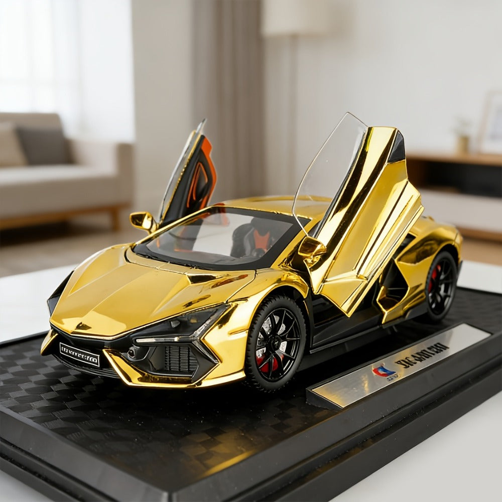 1:24 Scale Die-Cast Sports Car Model Collectible - Zinc Alloy Static Ornament with Realistic Details