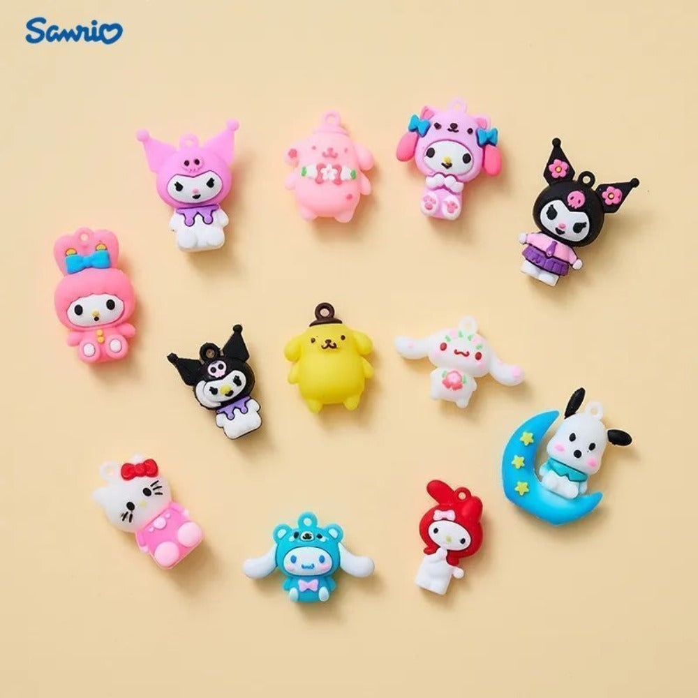 40pcs Kawaii Blind Box Mini Figures & Pendants, Sanrio Mystery Surprise Dolls Set for Parties, Celebrations and Guest Favors