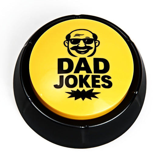 Dad Joke Button Funny Gag Gift for Men, Push Button for Hilarious Jokes, Perfect Father's Day Gift