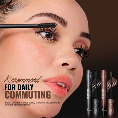 Colored Mascara in Five Numbered Shades with Slim Color-Coordinated Tubes and Integrated Comb-Style Wands