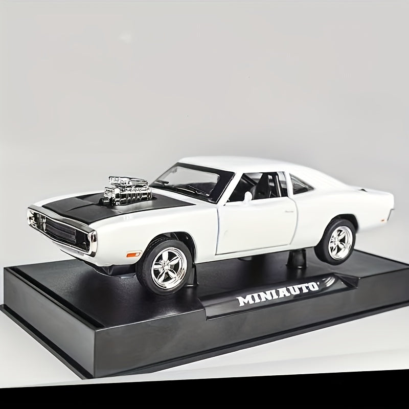Dodge Challenger Diecast Model Car Zinc Alloy Collectible Static Replica, Highly Detailed Home & Office Decor