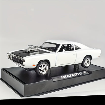 Dodge Challenger Diecast Model Car Zinc Alloy Collectible Static Replica, Highly Detailed Home & Office Decor