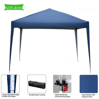Instant Canopy 10x10 FT Oxford Fabric UPF50+ Sidewalls Commercial for Garden, Patio and Yard Use