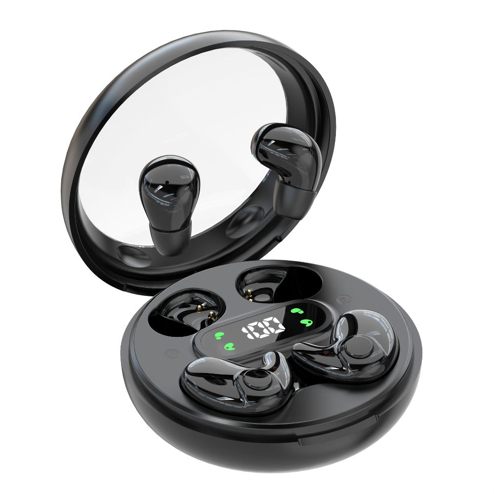 2-in-1 Wireless Earphones Couples Shared Audio Long Battery Life Clear Sound TV Movies for Bedside Audio, Alarms and Room Entertainment