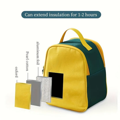 Insulated Lunch Box Set Stainless Steel – Large Leak Proof Bento Container with Thermal Bag and Cutlery