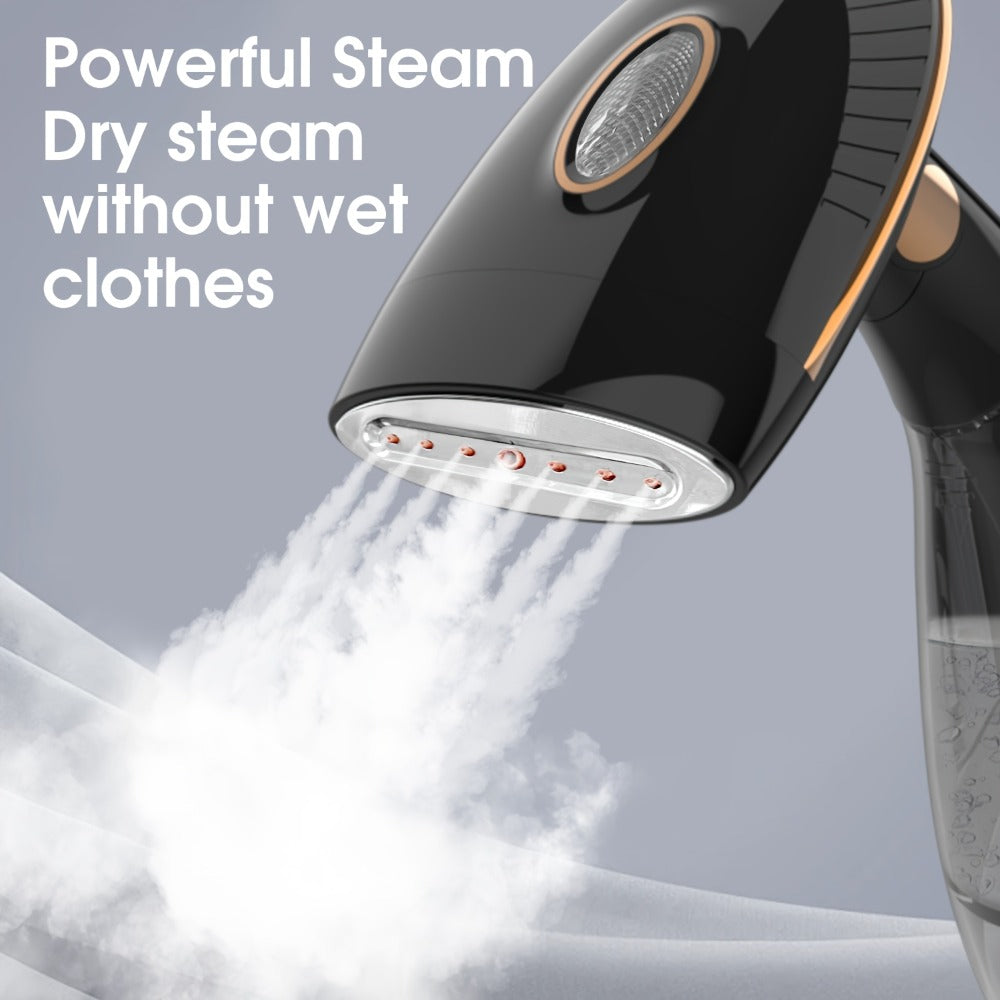 1500W Handheld Garment Steamer with Wide Steam Head, Detachable Tank Area and Two Preserved Model Labels