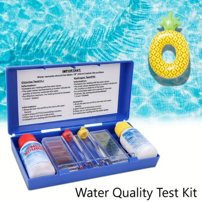 Pool Test Kit pH Reagent, Swimming Pool Spa Hot Tub Water Testing for Garden, Patio and Yard Use
