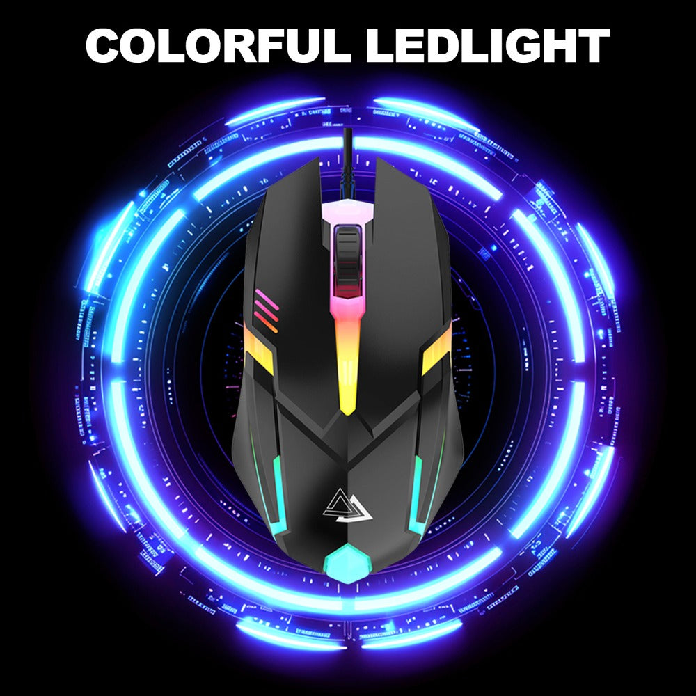 Wired USB RGB Gaming Keyboard and Mouse Combo 104 Keys Backlit Mechanical Feel 1000 DPI Optical for an Everyday Personal Care Routine