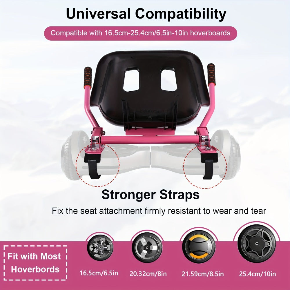 Hoverboard Go Kart Seat Attachment Buggy Conversion Kit 6.5-10 Inch with the Listed Color, Size or Set Options for Everyday Use
