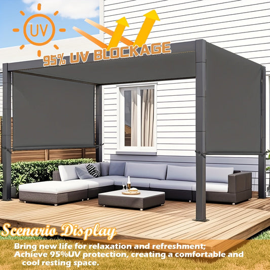 Pergola Canopy Replacement Retractable UV Block | Patio Shade Cover