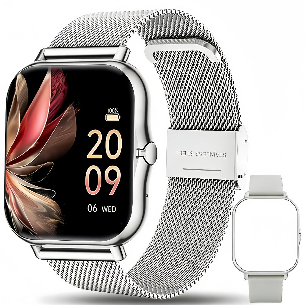 Smartwatch with Calling, Heart Rate and Sleep Displays, Sport Modes and Magnetic Charging for Daily Wear