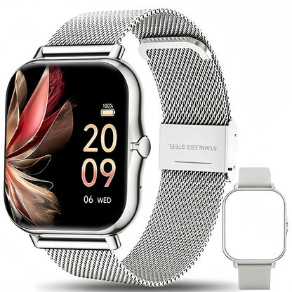 Smartwatch with Calling, Heart Rate and Sleep Displays, Sport Modes and Magnetic Charging for Daily Wear