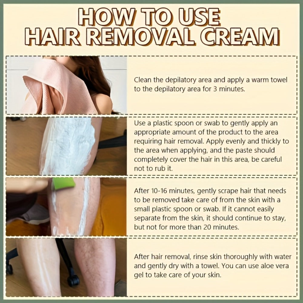 Hair Removal Cream ROZINO 100g Watermelon Roll-On Bottle with Carton for External Body Grooming