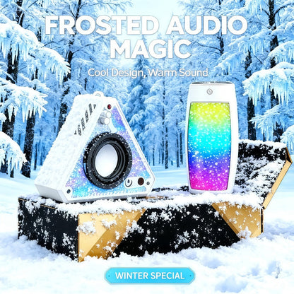 Portable Bluetooth Speaker Triangular Rechargeable Model with Subwoofer and Six available choices Options