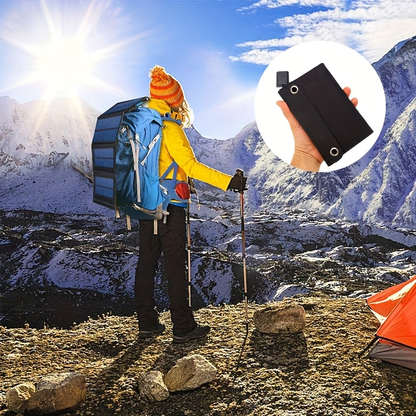 Foldable Solar Charger 100W Monocrystalline, 19.5% High Efficiency, USB Output, PET Surface, Portable Solar Panel for Camping