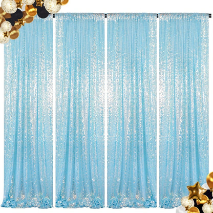 Sequin Backdrop Curtains 2FTx8FT Glitter Photography Background Panels for Party Wedding Birthday for an Everyday Personal Care Routine
