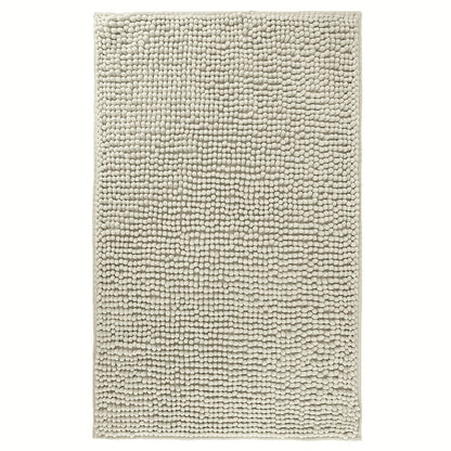 Chenille Bath Rug Extra Thick Bathroom Mat, Multiple Sizes & Colors for Entryways, Bedrooms and Living Spaces