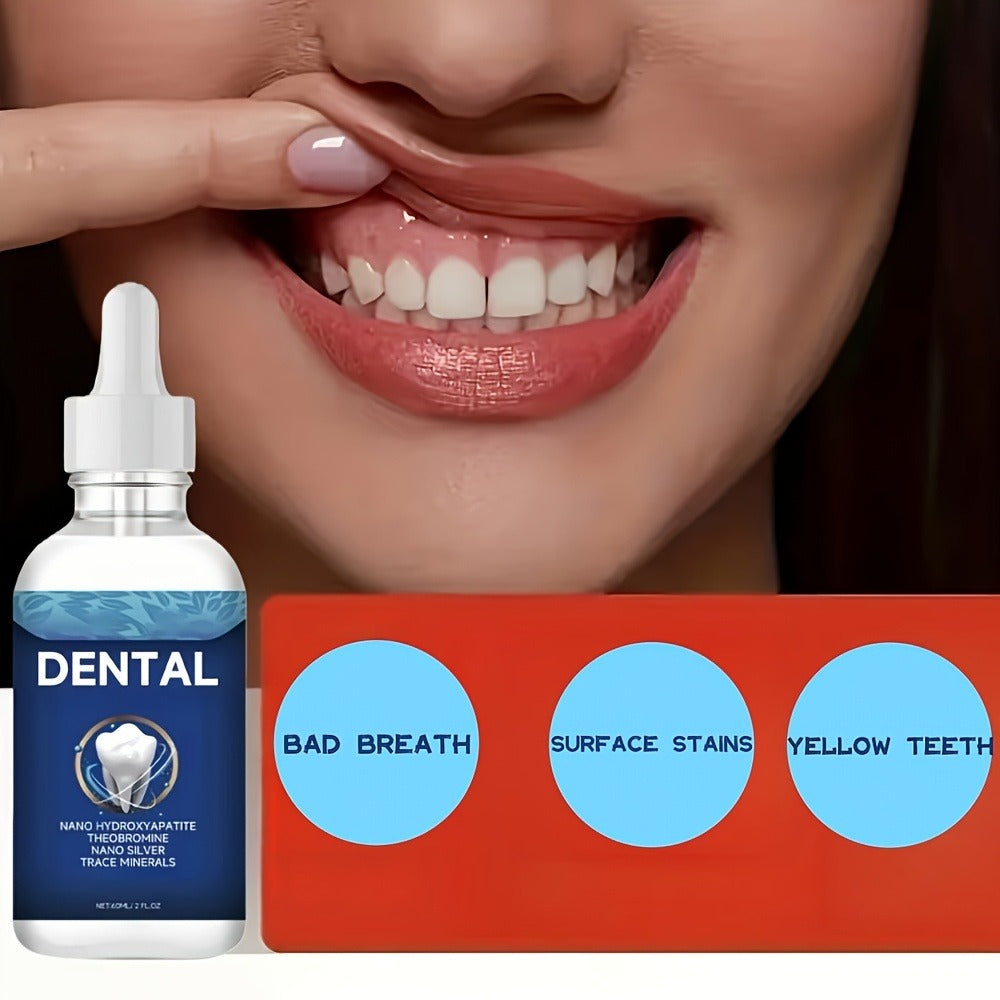 Oral Care Drops with Hydroxyapatite, True Tooth Care Solution for Cavity Protection, Enamel Strengthening & Sensitive Teeth