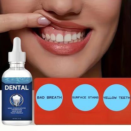Oral Care Drops with Hydroxyapatite, True Tooth Care Solution for Cavity Protection, Enamel Strengthening & Sensitive Teeth