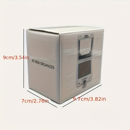 Nail Drill Bit Set Tungsten Steel & Ceramic Grinding Heads with Storage Box for Gel Removal Nail Enhancement