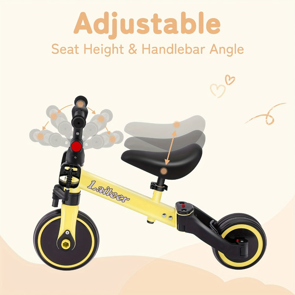 3-in-1 Toddler Balance Bike Convertible Tricycle for Kids Ages 2-5 with the Listed Color, Size or Set Options for Everyday Use